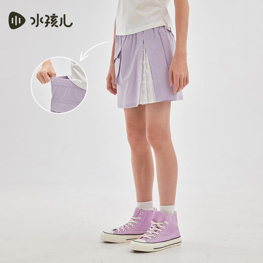 水孩儿童装夏季新款女童防晒速干运动裙裤儿童时尚轻薄短裤舒适裙子 商品图1