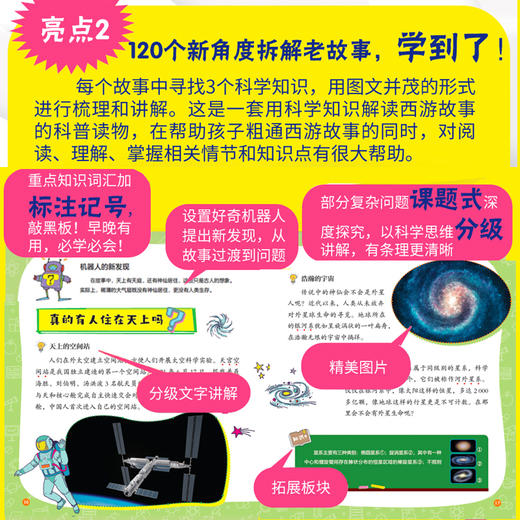 【出版社直发 适合5-12岁】《当西游记遇见科学》全20册 5-12岁 涵盖小学语文、科学等多个学科,涉及物理、化学、历史等200个知识点 商品图4