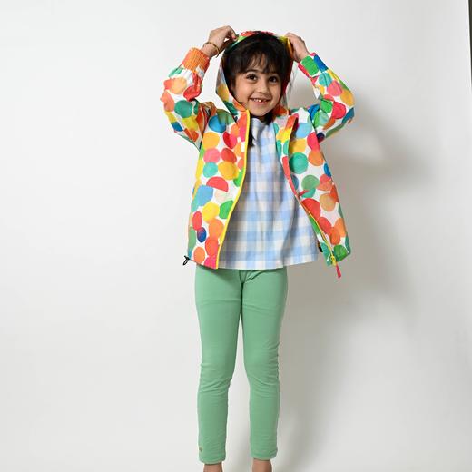 rainbowxoxo 彩色波波印花长袖拉链有帽外套【该商品不支持用券】 商品图3