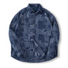 马登工装 日系复古boro蓝染拼接丹宁衬衫百家布牛仔长袖衬衣男春 商品缩略图6
