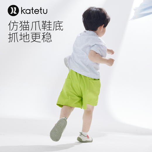 【猫爪凉鞋（1-4岁）】katetu卡特兔婴儿学步鞋2024夏季新品软底小白鞋网面透气包头宝宝凉鞋X4BE013 商品图3