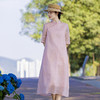 新中式棉麻女装苎麻连衣裙TT96183 商品缩略图1