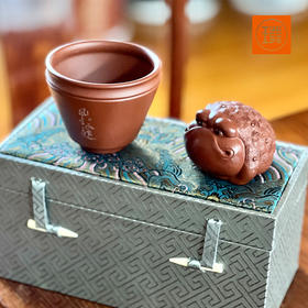 璞实·风生水起茶杯茶宠组合