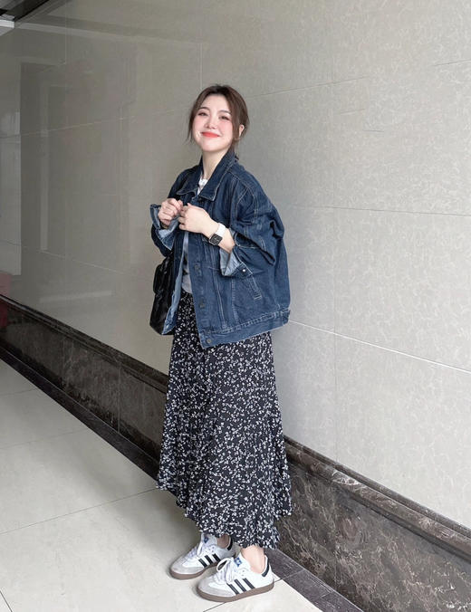 老米优品/ 韩国同款《韩国纱🌸 小碎花复古半身裙长裙》慵懒，复古，仙气。行走生风~~~ Q240508A 商品图7