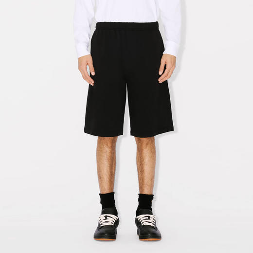 KENZO 高田贤三 男士手绘老虎徽标印花棉质休闲短裤 黑色 FE55 PA806 4MF 99J 商品图1