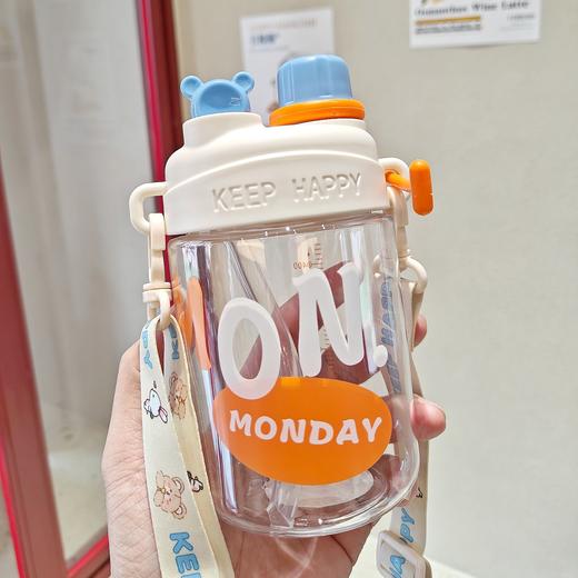 【捡漏！59.9/任选2款】选择不止一种，颜值新主义 ins水杯吸管杯 女学生夏季高颜值 可爱便携可斜跨韩版塑料双饮杯子-QQ 商品图5
