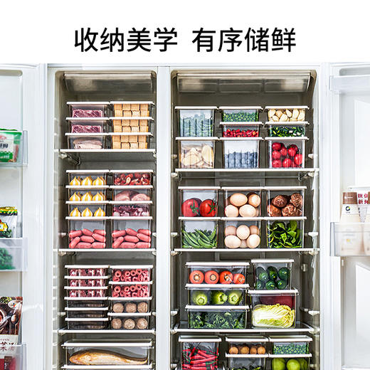 FaSoLa冰箱分装收纳盒透明密封盒冰柜整理神器食品冷冻专用保鲜盒 商品图1
