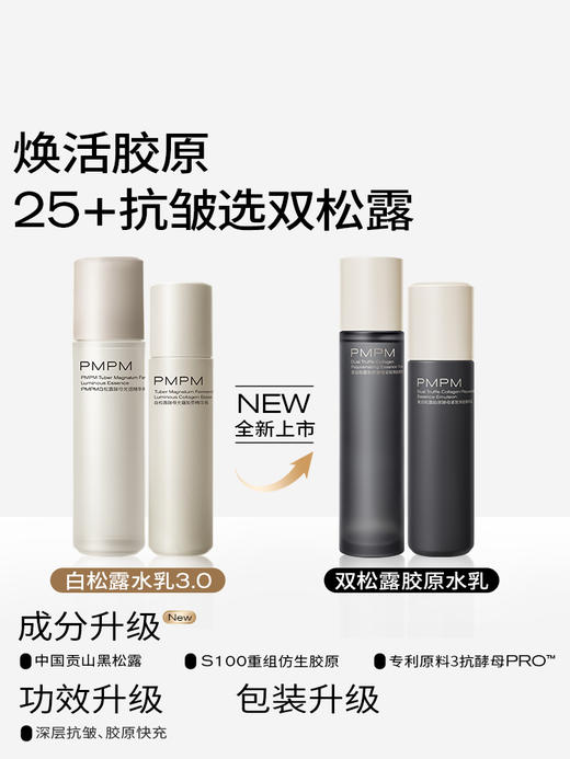 【重磅新品】PMPM黑白松露胶原水乳套装抗皱紧致保湿补水护肤品 商品图4
