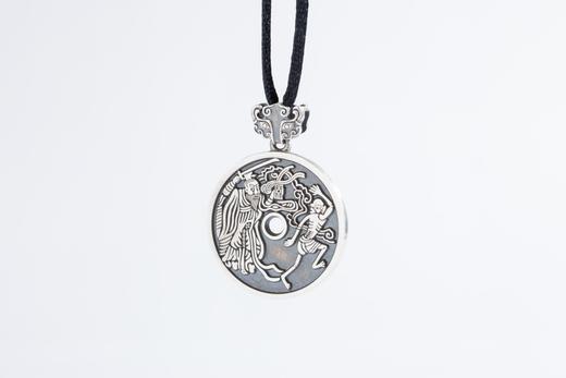 矩德泉坊 纯银手作  北极驱邪院（挂扣3厘米版）QW405010775 商品图0