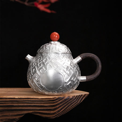 故宫博物院 梨形回纹小茶壶 商品图1