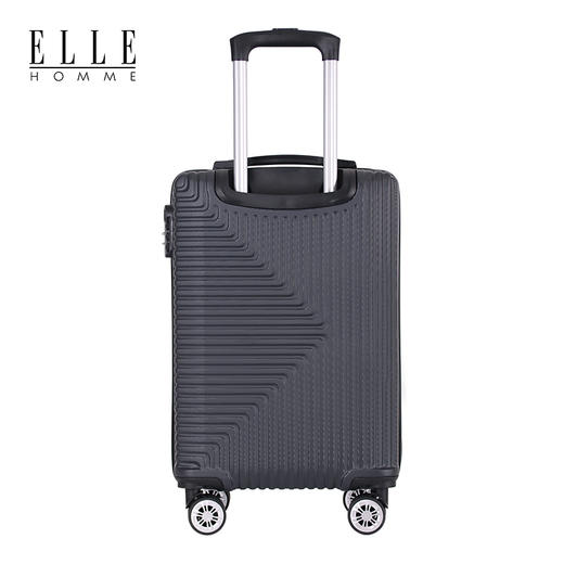 ELLEHOMME-创意竖纹拉链旅行箱EH2019-黑色 商品图2