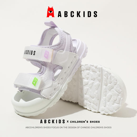 abckids童鞋2024夏季新款女童沙滩鞋休闲鞋子运动凉鞋 商品图4