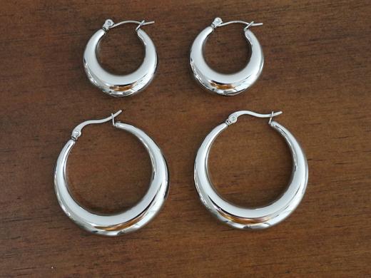 肯豆同款ins风防汗百搭耳圈金银两色 商品图3