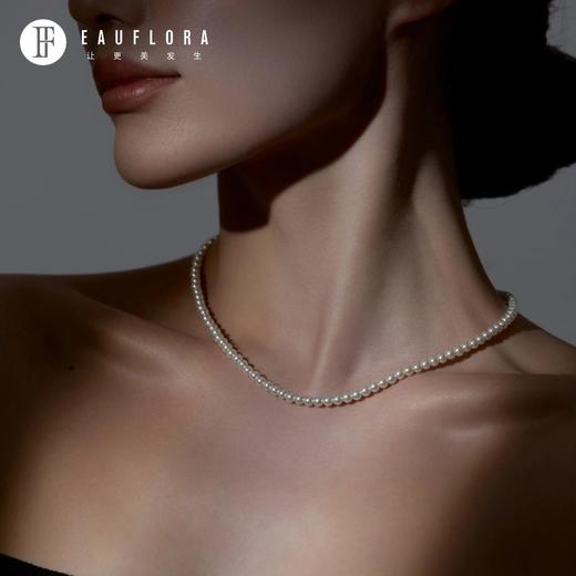 『耳语』白色仿珍珠项链-4MM 商品图2