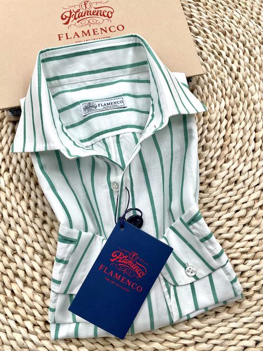 「2025爱好者直选13款」Flamenco 法国亚麻&120支双股埃及棉混织意式工艺衬衫 商品图2