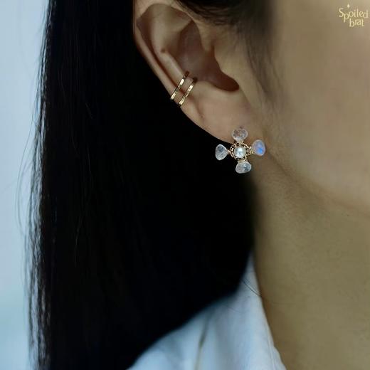 SpoiledBrat Jewelry四叶花瓣耳环 商品图2