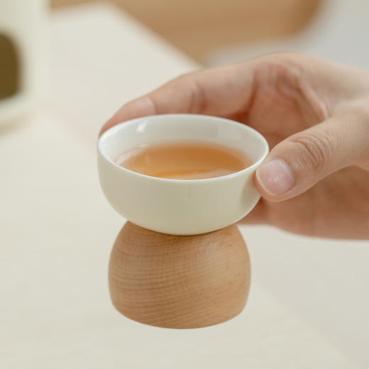 【为思礼】小提轻饮茶套装 简约ins奶油风温茶炉 家用陶瓷杯茶杯 支持定制 礼盒装 商品图5