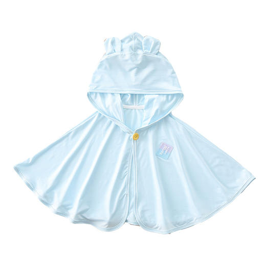 【初恋般的温柔触感~】夏季宝宝薄款斗篷 婴儿外出防晒披风 卡通披风 婴童遮阳防晒 防风连帽斗篷-QQ 商品图4