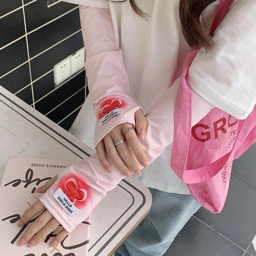 「9.9元包邮！冰感材质」冰丝防晒袖套女夏季户外开车骑行防晒冰袖护手臂薄款护袖配饰 商品图4