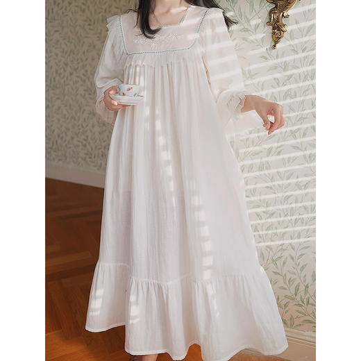 裁缝学苑AQ282法式蕾丝公主风长款睡裙纸样女装长袖睡衣家居服样板 商品图3