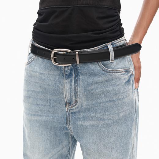 NUTH头层牛皮做旧皮带金属扣简约复古真皮腰带 商品图1