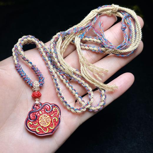 含辰砂工艺品朱砂吊坠-玉美人菲菲#朱砂吊坠约27*29mm 商品图0