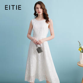 EITIE爱特爱夏季新款时尚减龄无袖修身A字连衣裙7407153