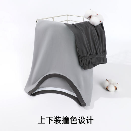 熳洁儿 情侣家居服撞色舒适棉宽松短袖短裤套装可外穿24253203/24253901 商品图7