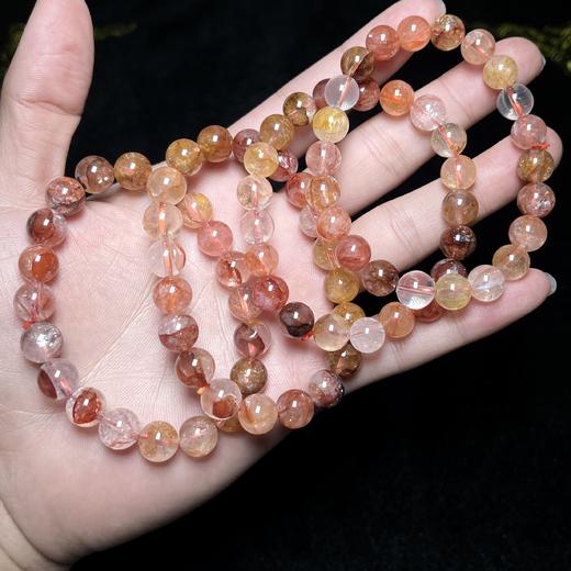 44235水晶单圈-彩胶花圆珠 商品图0