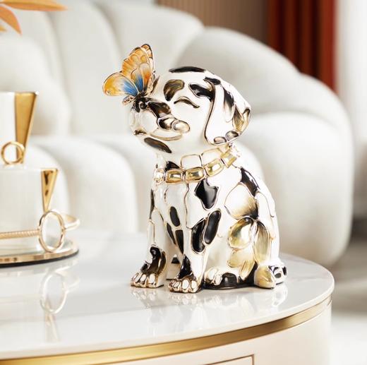【彼达思】恋语•狗高级感高端客厅装饰治愈系摆件旺财狗吉祥物工艺品入户玄关装饰品 商品图0
