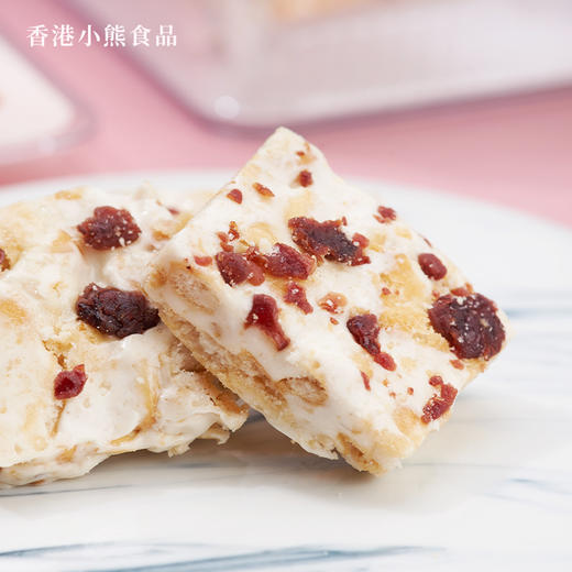 Rene Little Bear 香港小熊蔓越莓雪花酥/多芒酸奶牛轧奶芙 225g 商品图6
