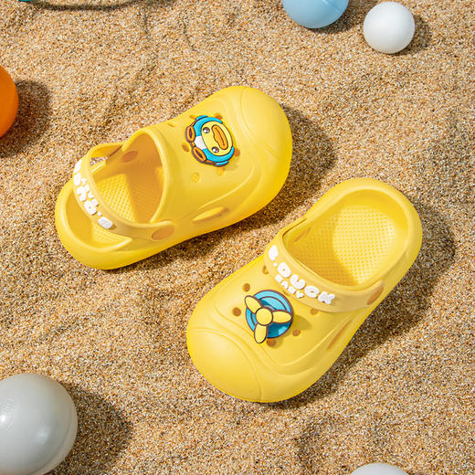 B.Duck小黄鸭家居鞋四季洞洞鞋20-28 BY1515940 商品图2
