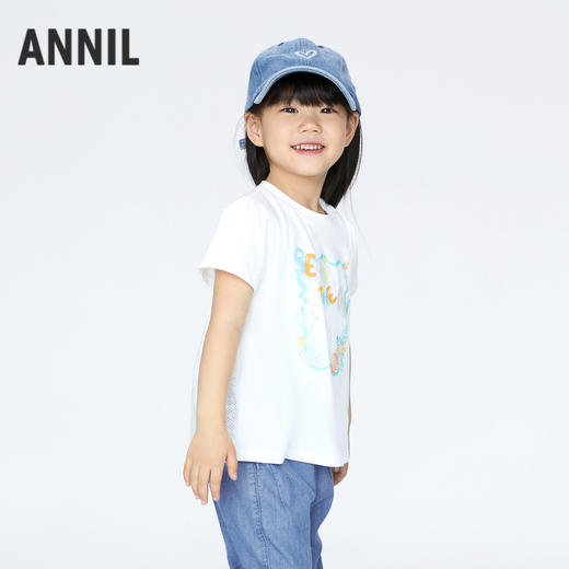 女童清凉T恤圆领短袖夏季新款安奈儿童装实体店同款XG421716 商品图1