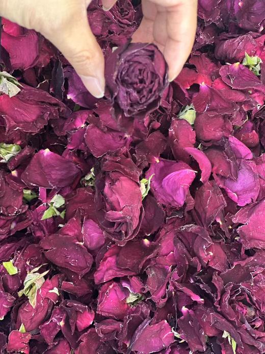 【散货花茶合集】花养美人 冻干墨红玫瑰/山东平阴花冠玫瑰花/洛神花 散货！ 商品图0