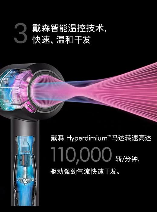 [年度新品]Dyson戴森HD16智能吹风机礼盒款落日玫瑰Supersonic 商品图5