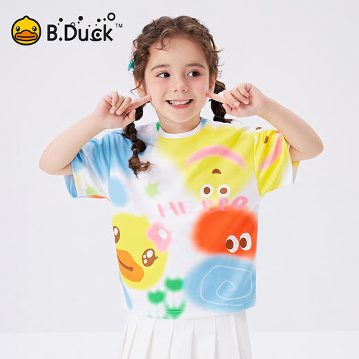 B.Duck小黄鸭童装夏季短袖T恤90-130 FF2501017 商品图4