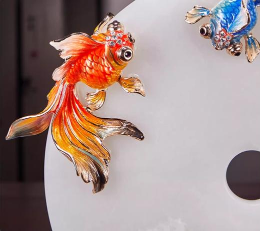 【彼达思】金玉满堂富贵有余天然玉石平安扣摆件高档乔迁新居礼品电视柜博古架装饰品 商品图4