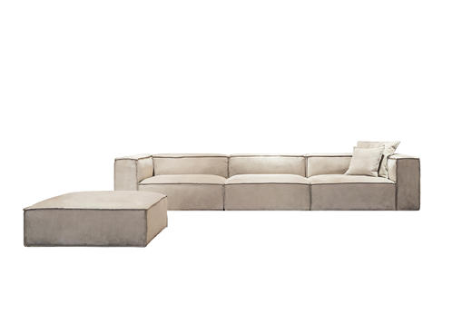 菲比 组合沙发 |  更多座位组合，皮布面料可选，详询客服 商品图1