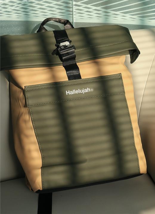 哈利防水复合皮革百搭双肩包大容量运动包电脑包 商品图4