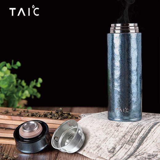 【6折清货特价，仅一套】TAIC太可纯钛保温杯悦纳礼盒茶杯限定礼盒套装 （蓝+红）（无货退款） 商品图10