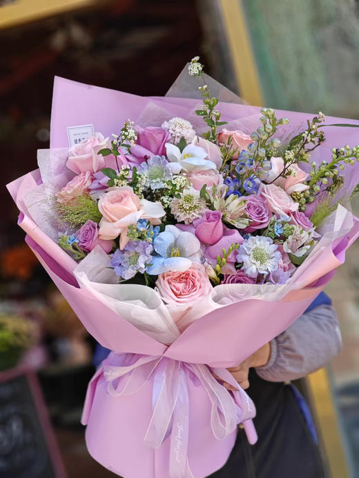 【雅致之美】紫色系混搭，时尚大气上档次花束 商品图0