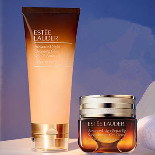 美国 Estee Lauder 雅诗兰黛 第五代小棕瓶抗蓝光眼霜 15ml+雅诗兰黛 小棕瓶洁面 100ml 商品图0