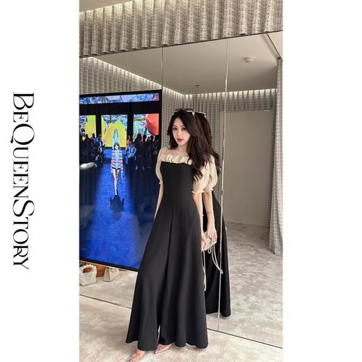 【大货捡漏，不退不换】  【风琴独奏】垂坠感透气捏褶木耳边设计舒适高腰连体裤 商品图3