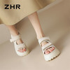 ZHR则则厚底凉鞋女2024夏季新款网洞外穿增高防滑魔术贴沙滩鞋女 商品缩略图7