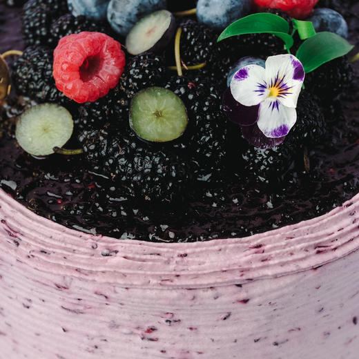 LITTLE WITCH满满花青素抗氧化蓝莓椰椰奶油蛋糕 商品图3