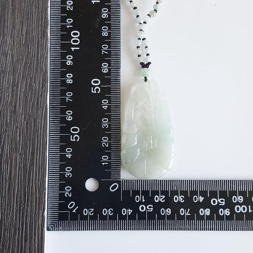 【天然正品】天然糯种无杂裂虾造型翡翠（节节高升、官运亨通）吊坠项链300424NJ09 商品图5