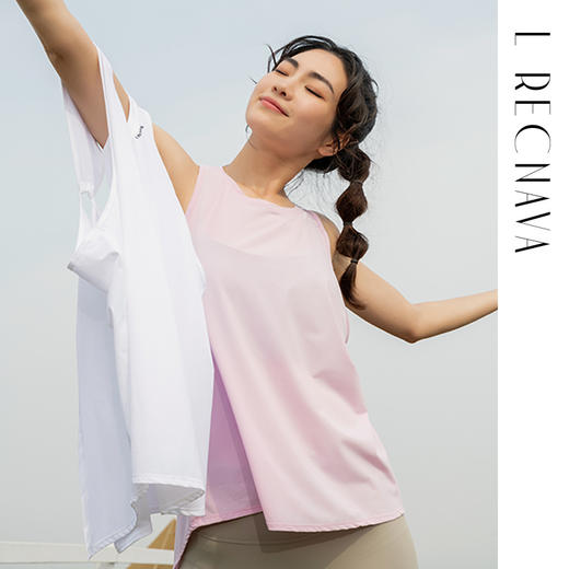 【裸感】轻盈柔软 冰感蝴蝶美背罩衫 运动无袖背心 商品图2