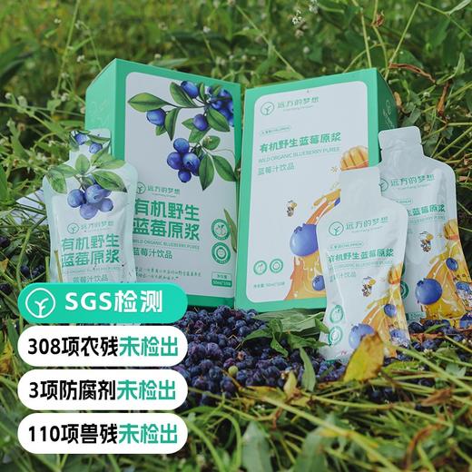 【远方SGS检测308项农残未检出 远方的梦想有机蓝莓原浆】经常用眼就喝蓝莓原浆 商品图0