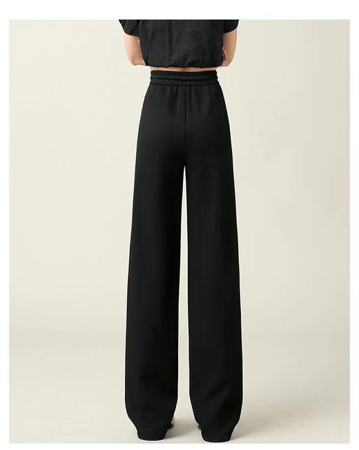 6.22断码清→2432松紧腰国风刺绣直筒裤-喜出 商品图2