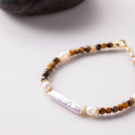 ELOANE GALLERY 落岸原创彩色半宝石天然珍珠手链小众设计串珠丨【本商品不支持使用优惠券】 商品图8